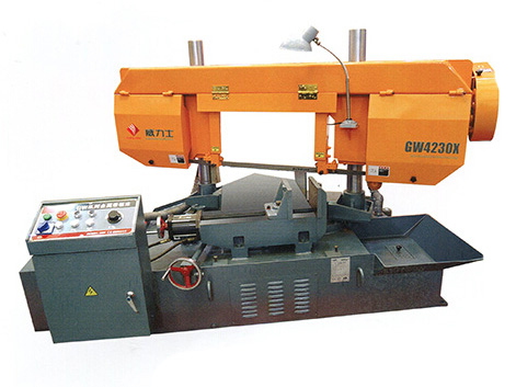 GW4230X双柱旋转卧式带锯床（0-45°）角度